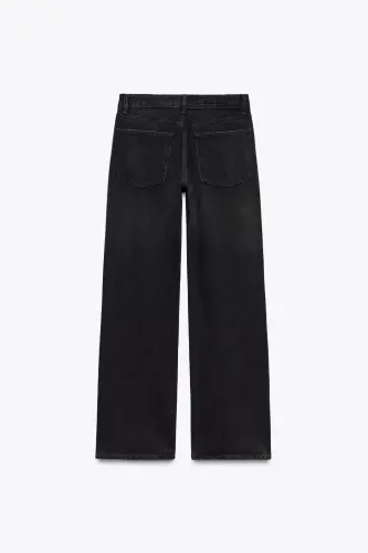 TRF FULL LENGTH СРЕДНЯЯ ПОСАДКА WIDE-LEG JEAN-Черный - 6