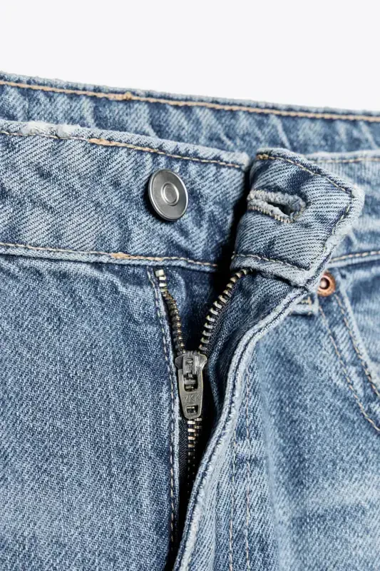 TRF GENİŞ PAÇA ORTA BEL JEAN-Mavi - 9