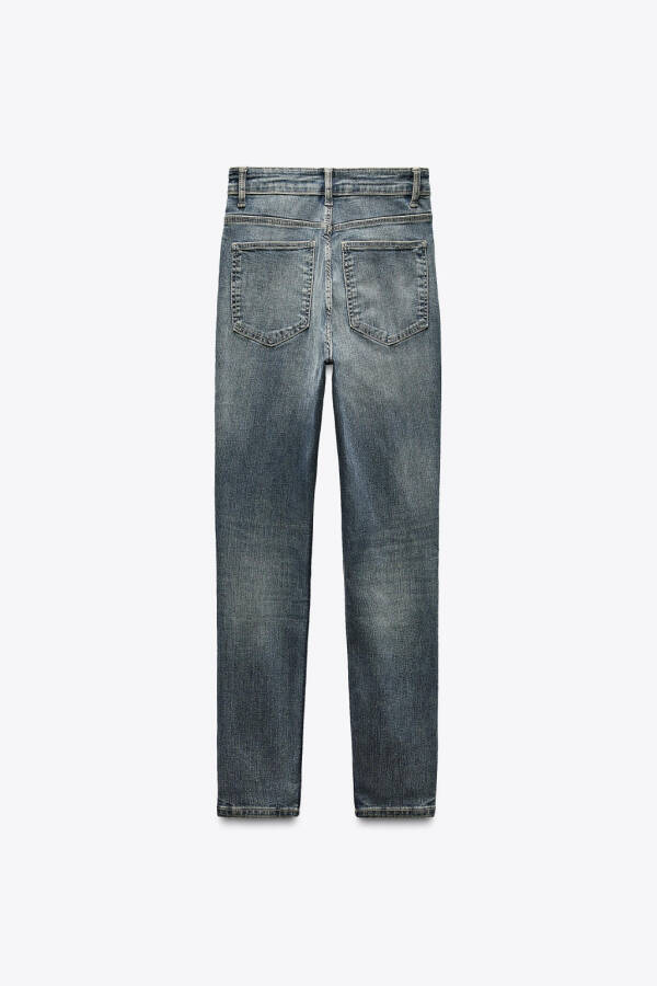TRF HIGH-WAISTED SCULPTING JEANS - Blue / Grey - 6