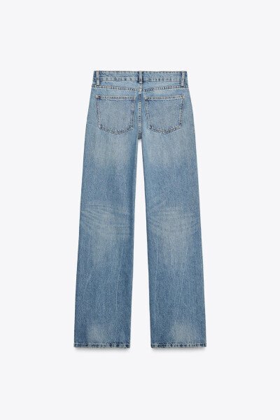 TRF LOW WAIST WIDE LEG JEANS-Light blue - 8