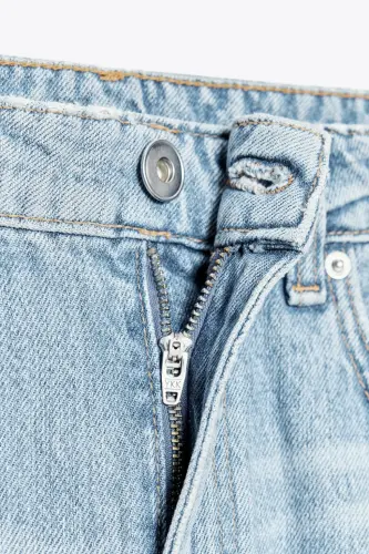 TRF MID-RISE WIDE LEG BALLOON JEANS-Light blue - 8