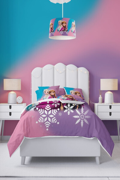 Tri-Color Rainbow Elsa and Anna Baby and Child's Room Duvet Cover Set - 2