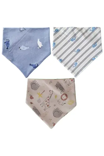 Triangle Bib, Cotton Saliva & Feeding Bibs, 10 Pieces - 7