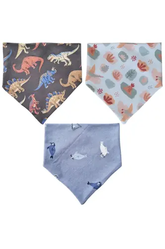 Triangle Bib, Cotton Saliva & Feeding Bibs, 10 Pieces - 6