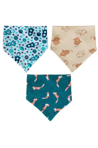 Triangle Bib, Cotton Saliva & Mama Bib, 10 Pieces - 5