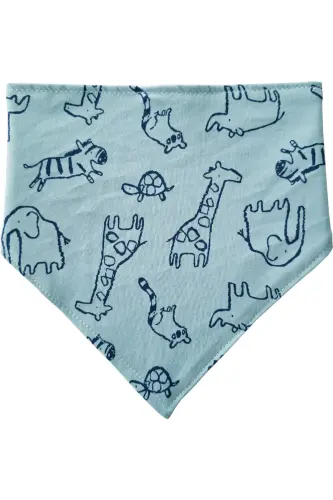 Triangle Scarf Knitted Liquid Proof Saliva And Food Bib 4 Pieces - 5