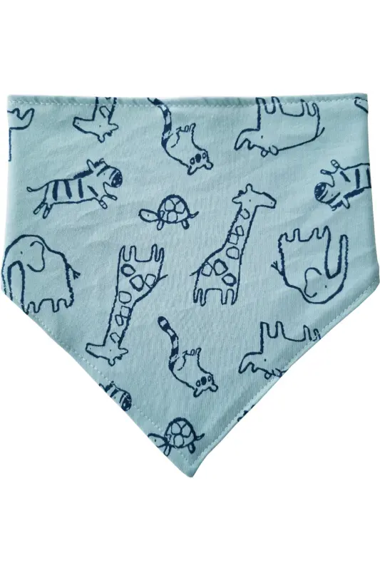 Triangle Scarf Knitted Liquid Proof Saliva And Food Bib 4 Pieces - 5