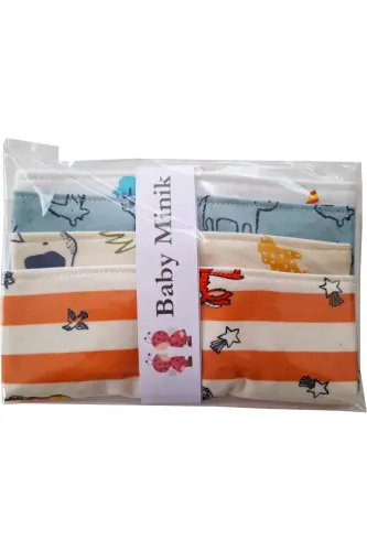 Triangle Scarf Knitted Liquid Proof Saliva And Food Bib 4 Pieces - 7