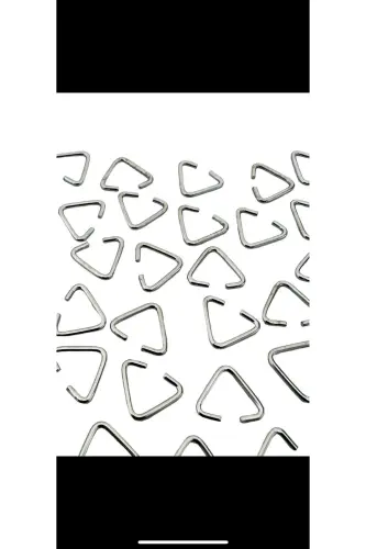 TRIANGULAR CONNECTING FITTING (100 pcs) Silver - MEGA METAL AKSESUAR (1)