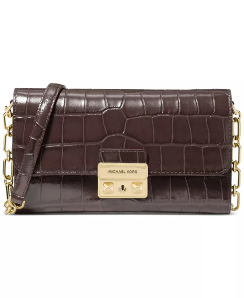 Tribeca Chainli Cüzdon Crossbody Çanta Chokolad - 1