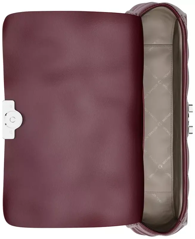 Tribeca Large Convertible Chain Shoulder Bag - Oxblood - 4