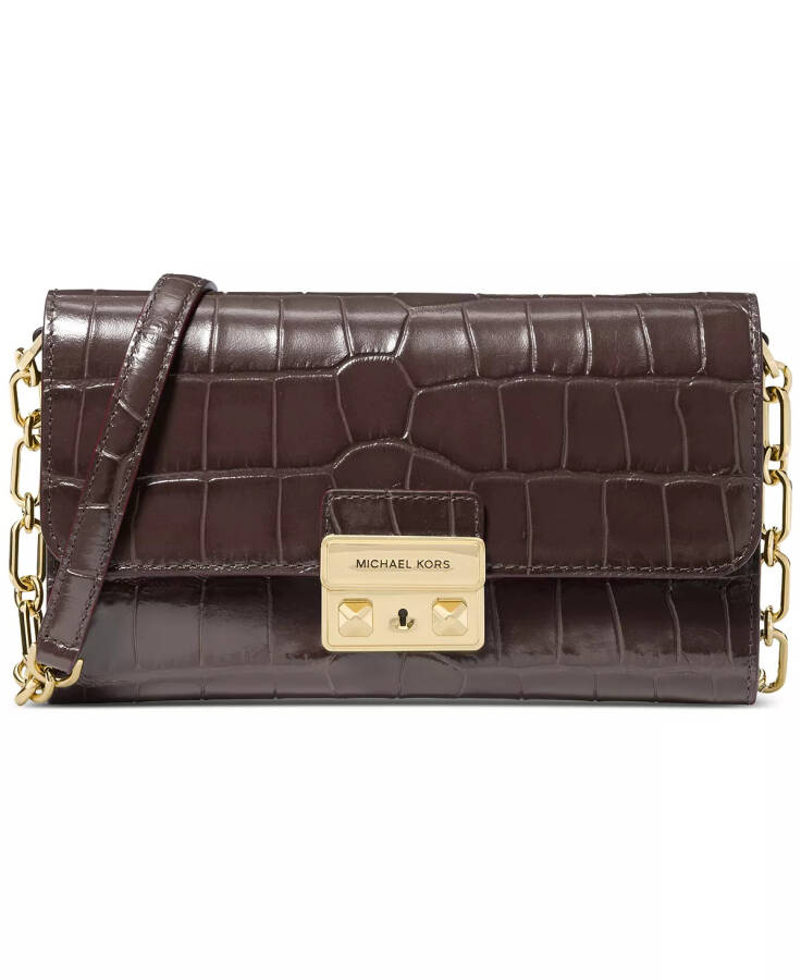 Tribeca Wallet On Chain Crossbody Chocolate - 1