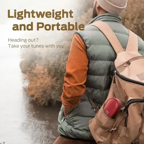 Tribit Bluetooth Speaker XSound Go, 16W Loud Sound & Deeper Bass, 24H Playtime, IPX7 Waterproof, Bluetooth 5.3 TWS Pairing Portable Wireless Speaker for Home, Outdoor (Red) - 6