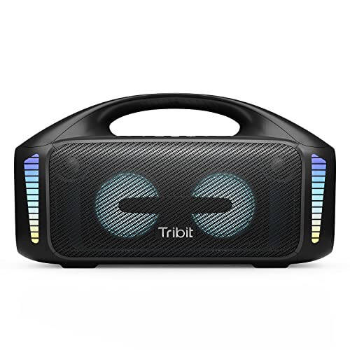 Tribit StormBox Blast Portable Speaker: 90W Loud Stereo Sound with XBass, IPX7 Waterproof Bluetooth Speaker with LED Light, PowerBank, Bluetooth 5.3&TWS, Custom EQ, 30H Playtime for Outdoor - 8