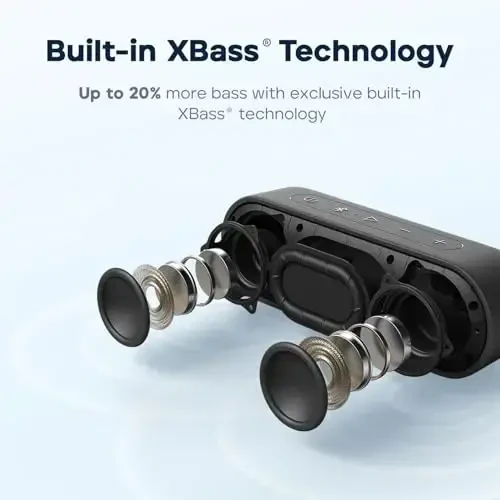 Tribit XSound Go Bluetooth dinamik 16W baland ovoz va boy bas, 24 soatlik ijro etish vaqti, IPX7 suv o'tkazmaydigan, simsiz stereo ulanish, USB-C, uy, tashqi makon, sayohat uchun portativ simsiz dinamik (ko'k) - TRIBIT (1)