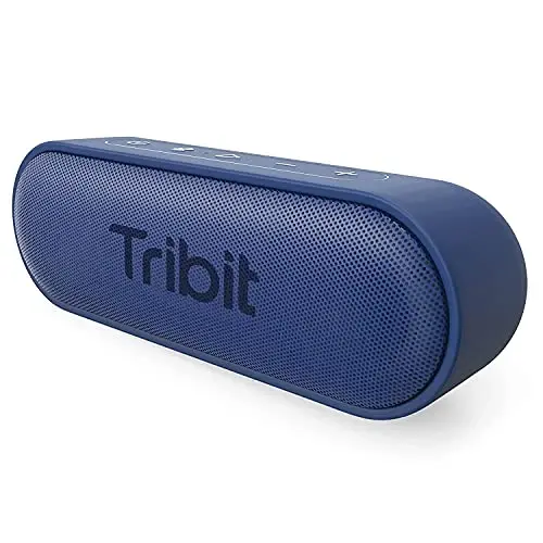 Tribit XSound Go Bluetooth Speaker with 16W Loud Sound & Rich Bass, 24H Playtime, IPX7 Waterproof, Wireless Stereo Pairing, USB-C, Portable Wireless Speaker for Home, Outdoors, Travel (Blue) - 1