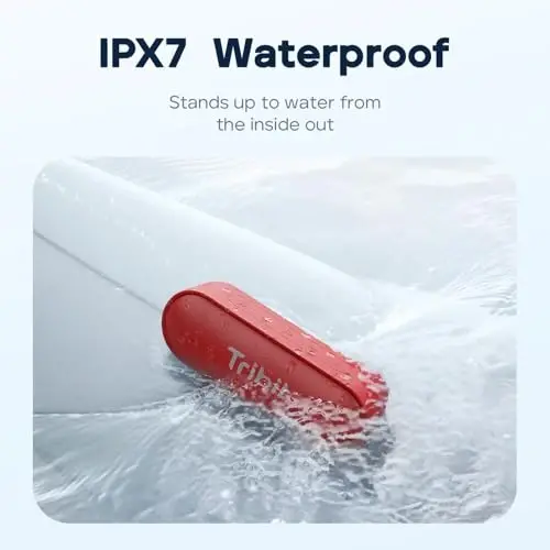 Tribit XSound Go Bluetooth Speaker with 16W Loud Sound & Rich Bass, 24H Playtime, IPX7 Waterproof, Wireless Stereo Pairing, USB-C, Portable Wireless Speaker for Home, Outdoors, Travel (Blue) - 5
