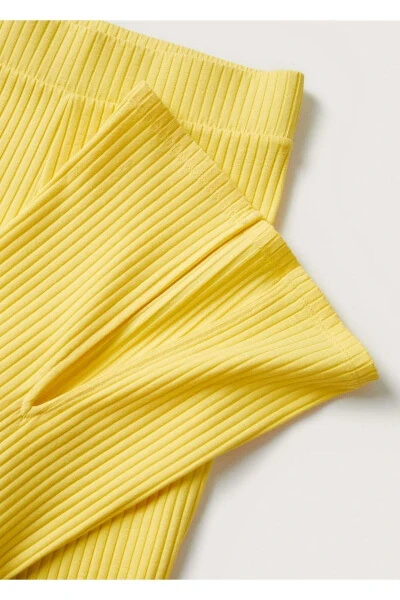 Tricot Trousers with Side Slits - 6