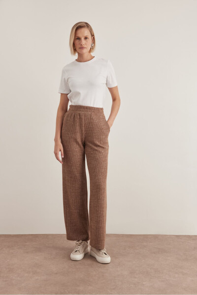 Tricot Waistband Elastic Pants - 1