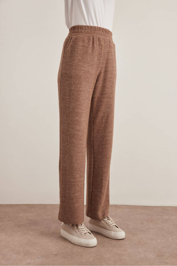 Tricot Waistband Elastic Pants - 3