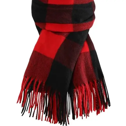 Trifabricy Winter Scarfs for Women, CasModazoneere Feel Plaid Scarf, Long Blanket Scarf, Winter/Fall PasModazoneina Shawls and Wraps - 1