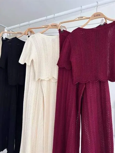 Triko Bluz Pantolon İkili Takım 10084-025 - 13