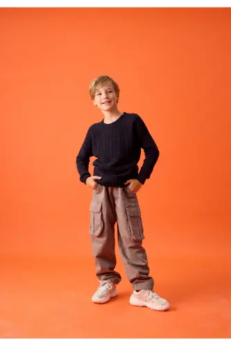 TRİKO ÇOÇUK KAZAK-LACİVERT - 3