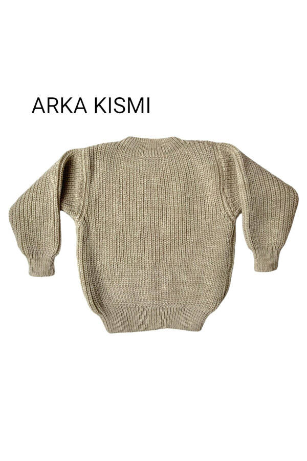 Triko Kazak Esnek Unisex Bebek Çocuk Selanik Bisiklet Yaka 1-5 Yaş - 4