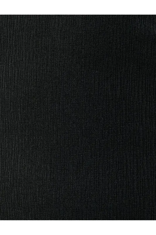 Triko Ko'ylak Midi Halter Bo'yin Yirtigli - 6
