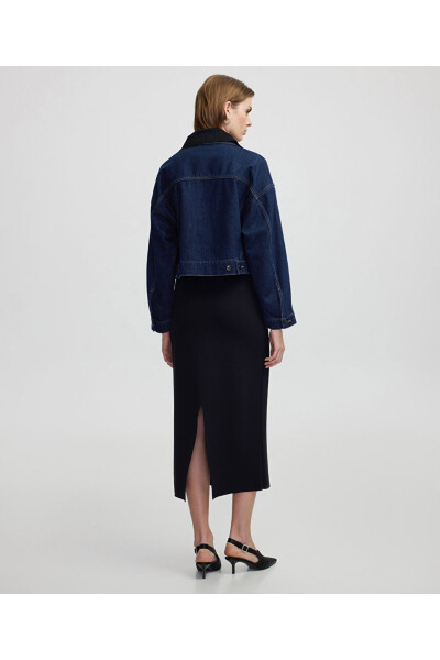 Triko mix denim mont - 7