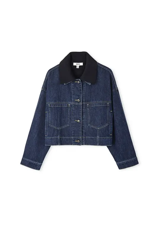 Triko mix denim mont - Mavi - 3