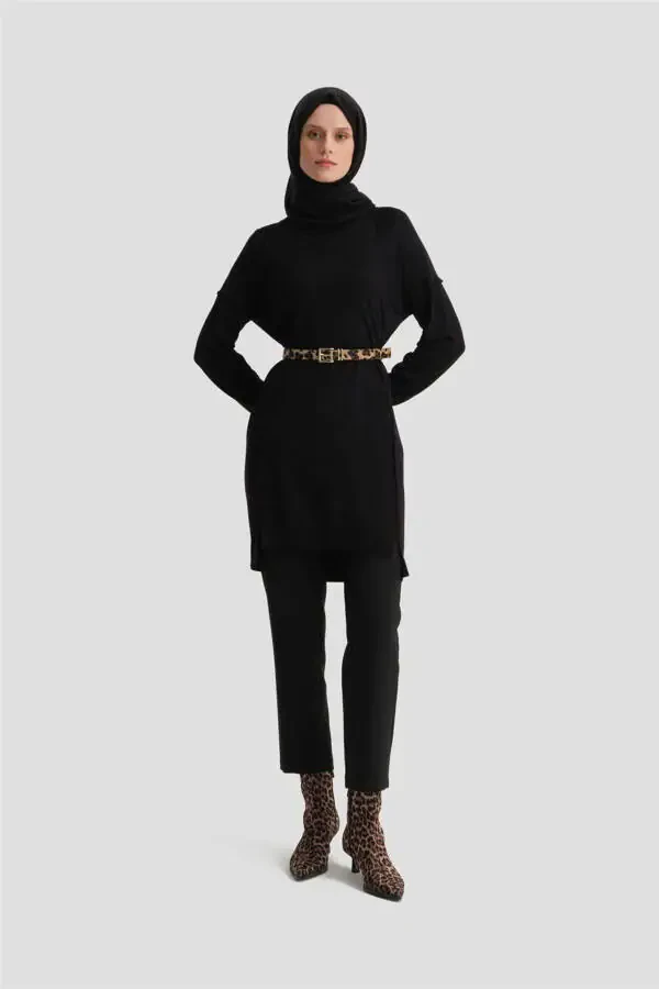 Triko Tunika 24kd2002 Qora - 1