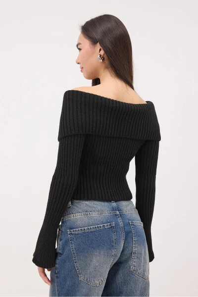 Трикотажная кофта с капюшоном и молнией H1427 - 5