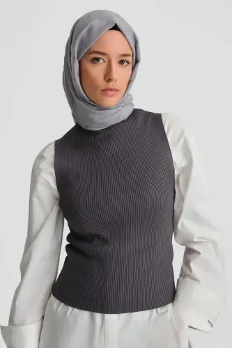 Трикотажная ткань Armine с камнями 24KD2807 дымчатый - ARMINE (1)