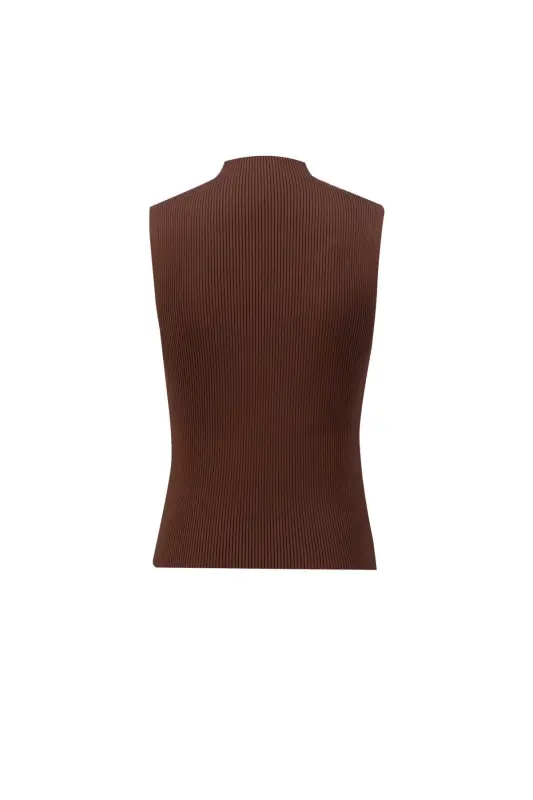 Трикотажное изделие Armine с камнями 24KD2807 Горький кофе - 1