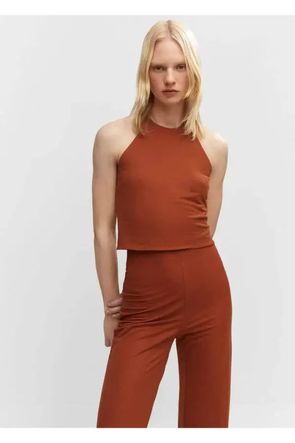 Трикотажные брюки-клеш - 6