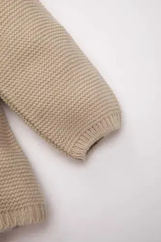 Трикотажный кардиган с пуговицами - 3