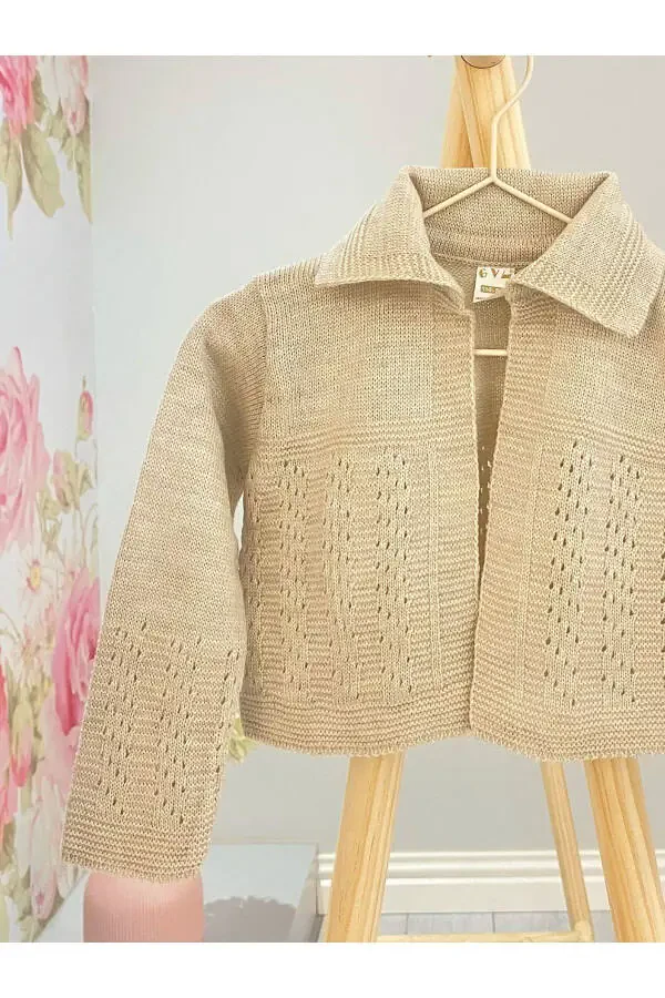 Трикотажный кардиган с узором капли - 2