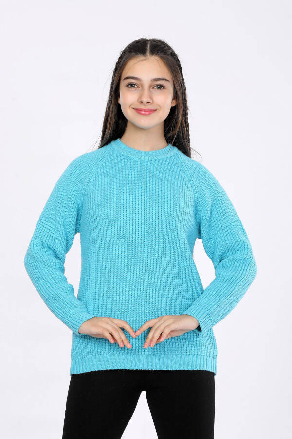 Трикотажный свитер для девочек (4-13 лет) - 1