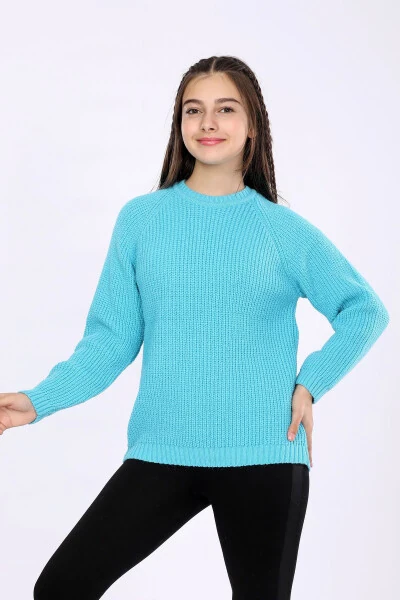Трикотажный свитер для девочек (4-13 лет) - CLOUDY KIDS (1)