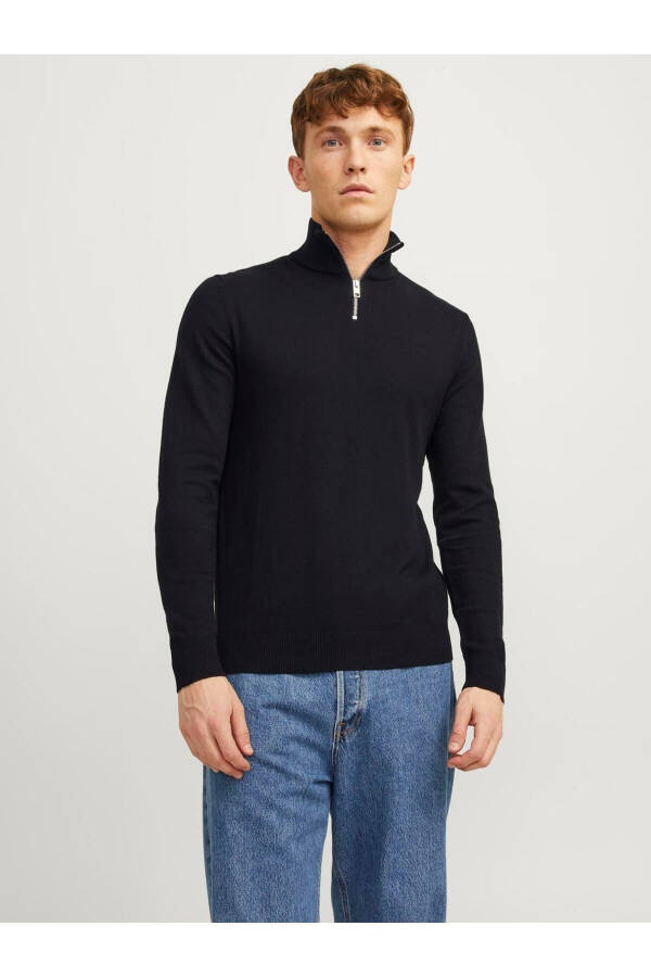 Трикотажный свитер JJEEMIL с полумолнией - 2