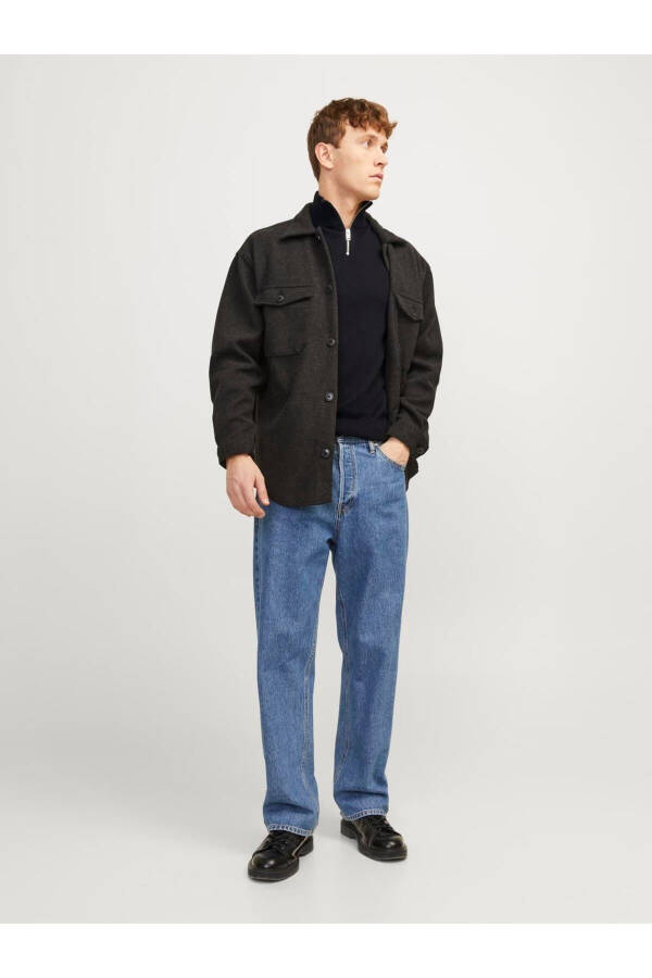 Трикотажный свитер JJEEMIL с полумолнией - 3