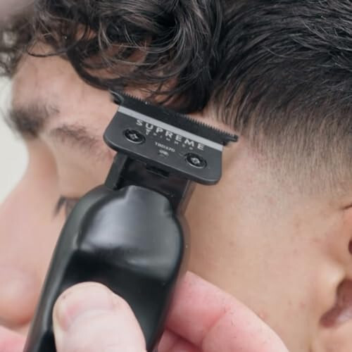 Триммер Supreme Trimmer Vader ST3778 | Barber Liner Мужская триммер для бороды (время работы 210 мин) DLC T Blade Беспроводная машинка для стрижки волос | Черный - 7