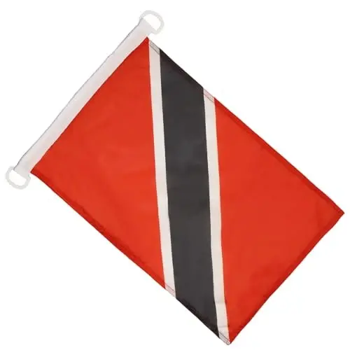 Trinidad va Tobago dengiz bayrog'i 18'' x 12'' - Tobagolik bayroqlar 30 x 45 sm. - Qayiq uchun banner 12x18 dyuym - AZ FLAG - AZ FLAG (1)