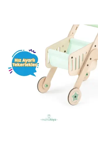 Trio Shopper Yürüteç ve Oyuncak Avm Arabası - renksiz - MAMATOYZ (1)