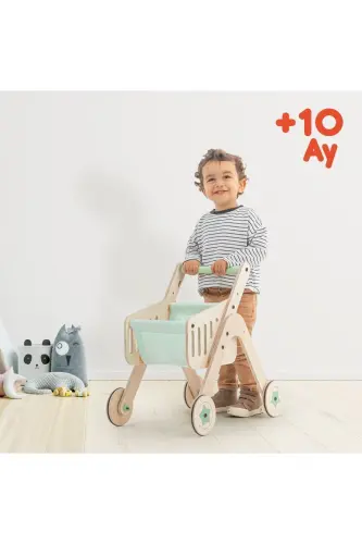 Trio Shopper Yürüteç ve Oyuncak Avm Arabası - renksiz - 5