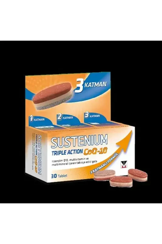 Triple Action CoQ-10 30 Tablets 8699832010152 - SUSTENIUM