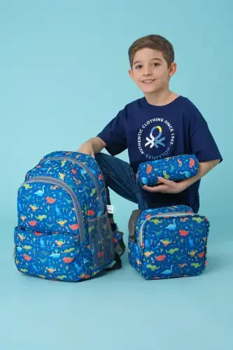 Triple School Bag Set Dinosaur 3-Piece Bag Set-Dinosaur - 1