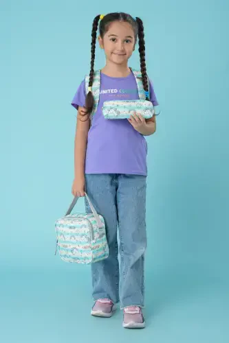 Triple School Bag Set Plcan2079 322 Unicorn Green-Unicorn Green - 3