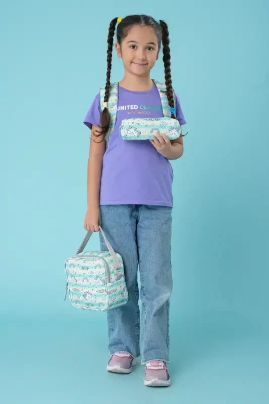 Triple School Bag Set Plcan2079 322 Unicorn Green-Unicorn Green - 3